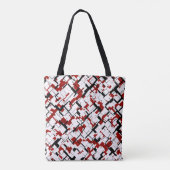 Digital Camo Black White Pattern Draagtas (Achterkant)