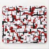 Digital Camo Black White Pattern Muismat (Voorkant)