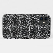 Digital Camo Black White Yellow Pattern Case-Mate iPhone Case (Achterkant (horizontaal))