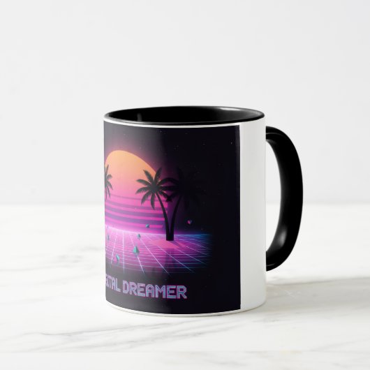 Digital Dreamer Two-Tone Coffee Mug (Devant droit)