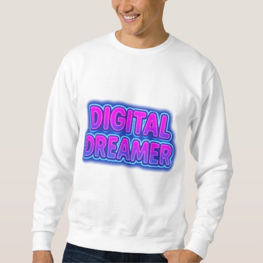 Digital Dreamer Y2K Neon T-shirt | Cybercore Stree (Voorkant)