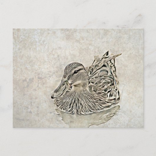 Digital Duck Art Briefkaart (Voorkant)