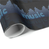 Digital Equalizer Music Wave Wall Cadeaupapier (Rol Hoek)