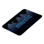 Digital Equalizer Music Wave Wall Magneet (Linkerzijde)