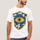  Digital Eye Symbol & Futuristic Tech Art T-shirt (Voorkant)