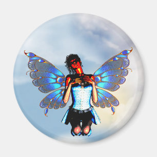 Digital Fairy Magnet Round Magneet