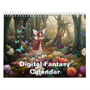 Digital Fantasy Abstracte schilderkunst 2025 Kalender