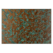 Digital Faux Copper Patina Printed Pattern Snijplank (Voorkant)