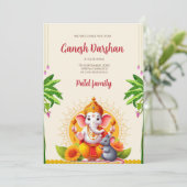 Digital Ganpati invite les invitations de Ganesh p (Debout devant)
