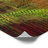 Digital Glitch Geometric Fabric Pattern Poster (Hoek)