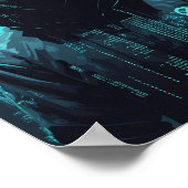 Digital Hooded Hacker Poster (Hoek)