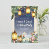 Digital Indian Wedding Youngsters Party-uitnodigin Kaart (Staand voorkant)