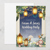 Digital Indian Wedding Youngsters Party-uitnodigin Kaart (Voorkant / Achterkant)