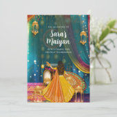 Digital Maiyan invite comme les invitations Pithi (Debout devant)