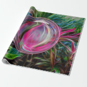 Digital Marble Soap Bubble Cadeaupapier (Uitgerold)
