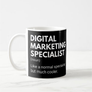 Digital Marketing Specialist Funny Marketer Gezegd Koffiemok