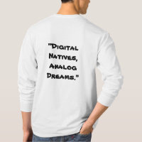 "Digital Natives, Analog Dreams" in het wit