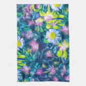 Digital Nature Floral, Daisy Blues Theedoek (Verticaal)