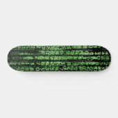 Digital Nerd Neo Pattern Futuristic Skateboard (Horizontaal)
