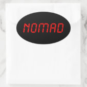 DIGITAL NOMAD OVALE STICKER (Tas)