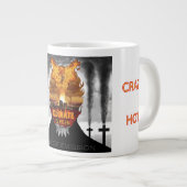 Digital painting about climate change. extra grote beker (Voorkant rechts)