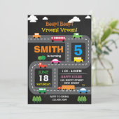 Digital Printable Transport Invitation d'anniversa (Debout devant)