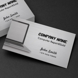 Digital Silver Computer Reparatie verkocht visitek Visitekaartje