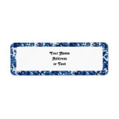 Digital Sky Blue Camouflage - met wit Etiket (Voorkant)