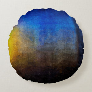 Digital structure of painting. Abstract art vintag Rond Kussen