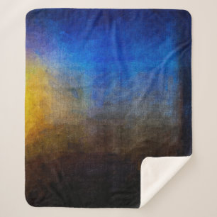 Digital structure of painting. Abstract art vintag Sherpa Deken