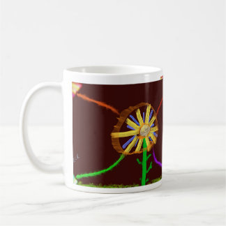 Digital Sunflower Impressionist Art Mug Koffiemok