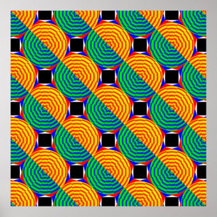 Digital Sunrise door Kenneth Yoncich Poster