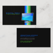 Digital Tech. CARTE DE VISITE TV (Devant / Derrière)