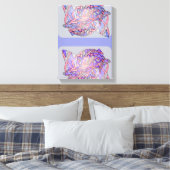 Digital Tentacles Abstract Modern Art Print (Insitu (Slaapkamer))