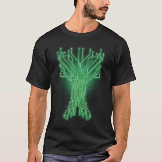 Digital Tree Computer Mechanical Engineer Digital T-shirt (Voorkant)