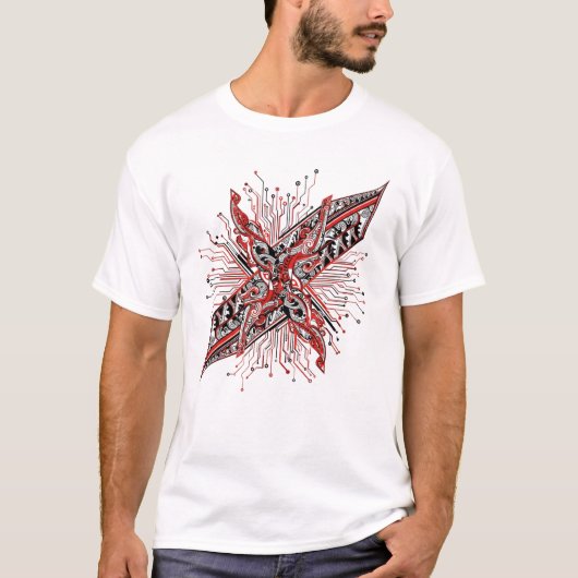 Digital Tribal Blade T-shirt (Voorkant)