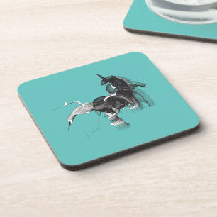 Digital Unicorn Bier Onderzetter