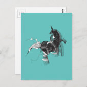 Digital Unicorn Briefkaart (Voorkant / Achterkant)