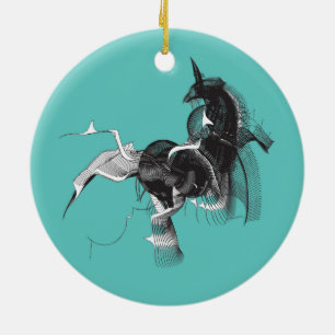 Digital Unicorn Keramisch Ornament