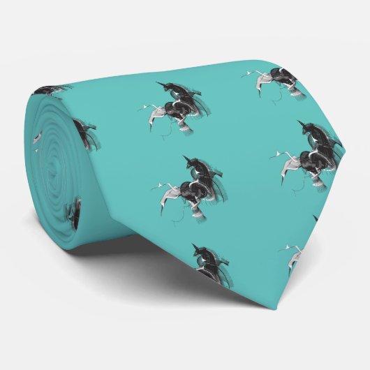 Digital Unicorn Stropdas (Opgerold)