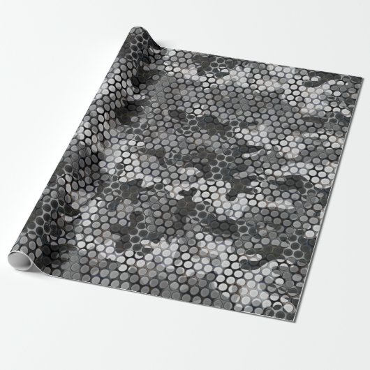 "DIGITAL URBAN CAMO" CADEAUPAPIER (Uitgerold)
