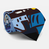 Digital Vincent van Gogh Stropdas (Opgerold)