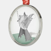 Digital Warrior Metalen Ornament (Links)