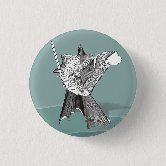 Digital Warrior Ronde Button 3,2 Cm (Voorkant)