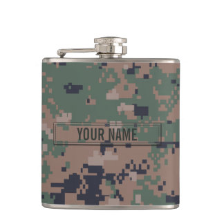 Digital Woodland Camouflage  Heupfles