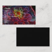 Digital Zinnia Flower Visitekaartje (Voorkant / Achterkant)