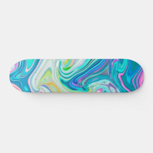 Digitalart Abstract Marbling G597 Skateboard (Horizontaal)