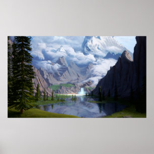 Digitale 3D illustrati Poster