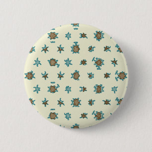 Digitale abstracte achtergrond.Geometrisch patroon Ronde Button 5,7 Cm