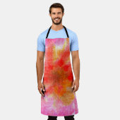 Digitale abstracte achtergrond met penseelpasta schort (Gedragen)